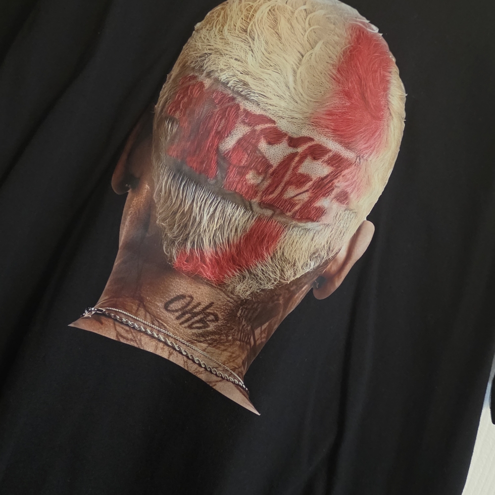 Black Chris Brown Breezy Graphic T-Shirt - Picture 2 of 4